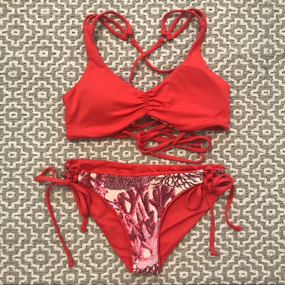 MAAJI BIKINI SET red coral